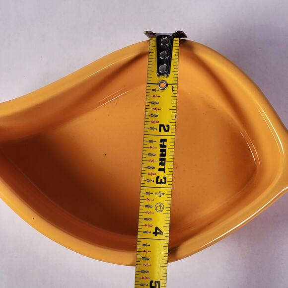 Chantal Ramekin Leaf 12-Ounce Bakeware Baking Dish Orange Enamel 93-LO15 Setof 3 - Picture 9 of 10